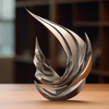 Ornement de sculpture en forme de feuille