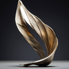 Ornement de sculpture en forme de feuille