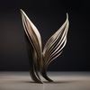 Ornement de sculpture en forme de feuille