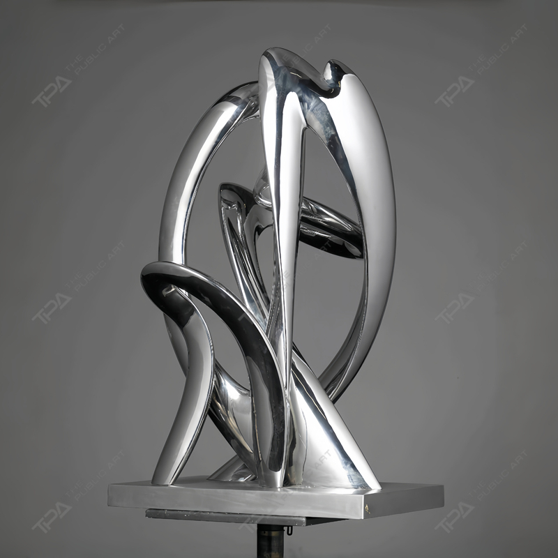 Répétition de sculpture en acier inoxydable personnalisée