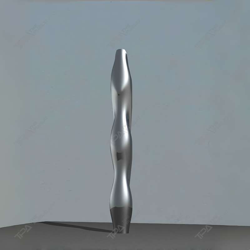 Grand chant de sculpture extérieure en acier inoxydable