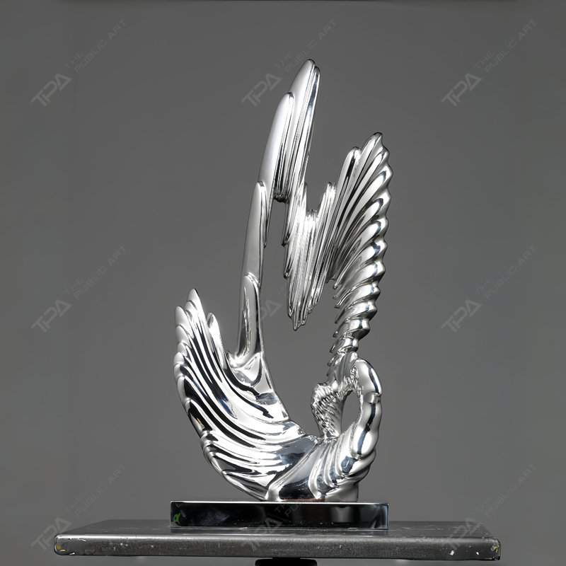 Sculpture personnalisée en acier inoxydable dansant