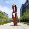 Sculpture en acier Corten pour la décoration urbaine