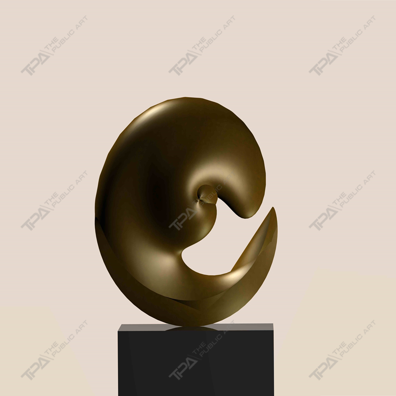 Sculpture en acier inoxydable sans titre