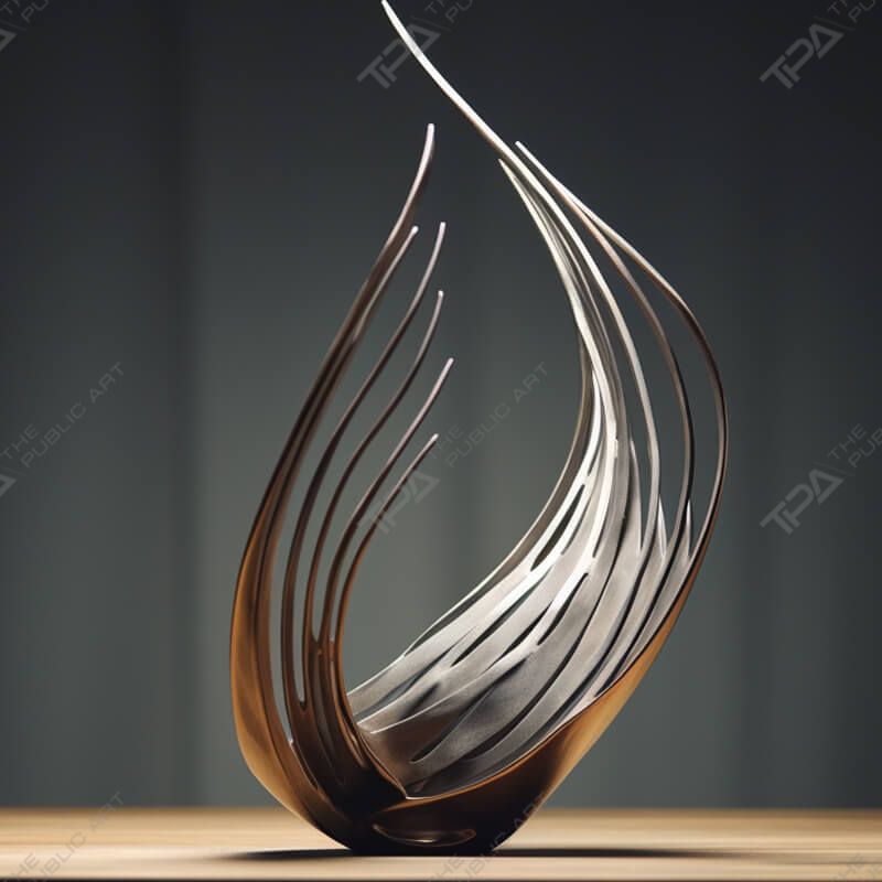 Ornement de sculpture en métal décoratif pour la maison