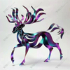 Cerf de sculpture animalière à lattes