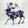 Cerf de sculpture animalière à lattes