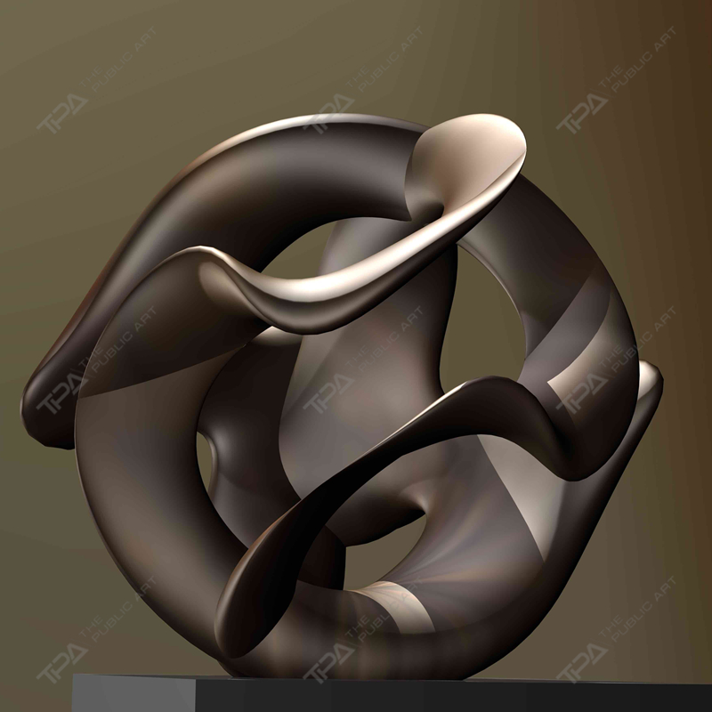 Sculpture en bronze Limites infinies