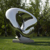 Cercle de sculpture en acier inoxydable
