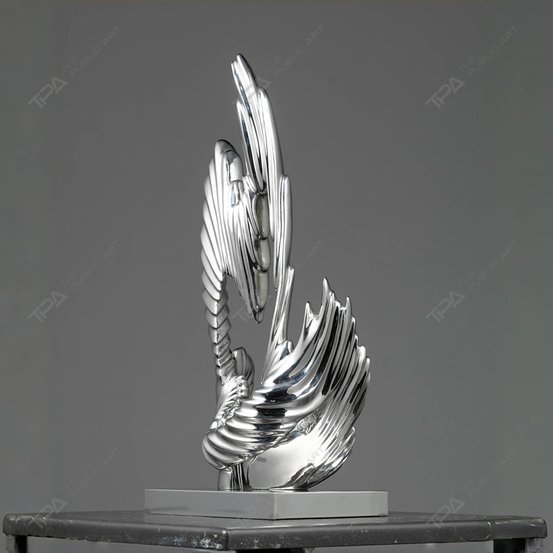 Sculpture personnalisée en acier inoxydable dansant