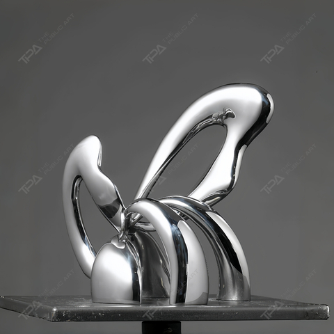 Sculpture en acier inoxydable Fleurs comme un rêve