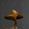 Sculpture en bronze volant comme un cygne surpris