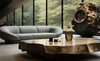 Table basse de mobilier d'art en bronze