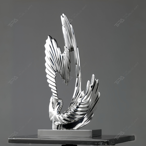 Sculpture personnalisée en acier inoxydable dansant