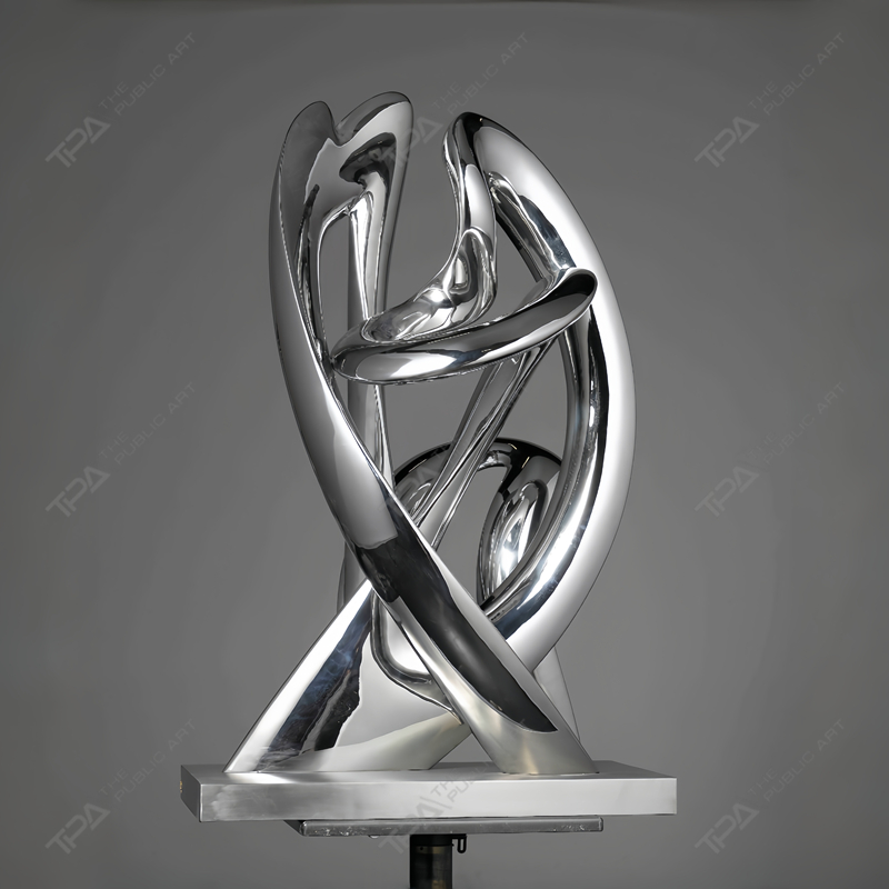 Répétition de sculpture en acier inoxydable personnalisée