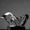 Rassemblement de sculptures en acier inoxydable