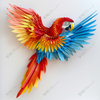 Perroquet de sculpture animale en origami